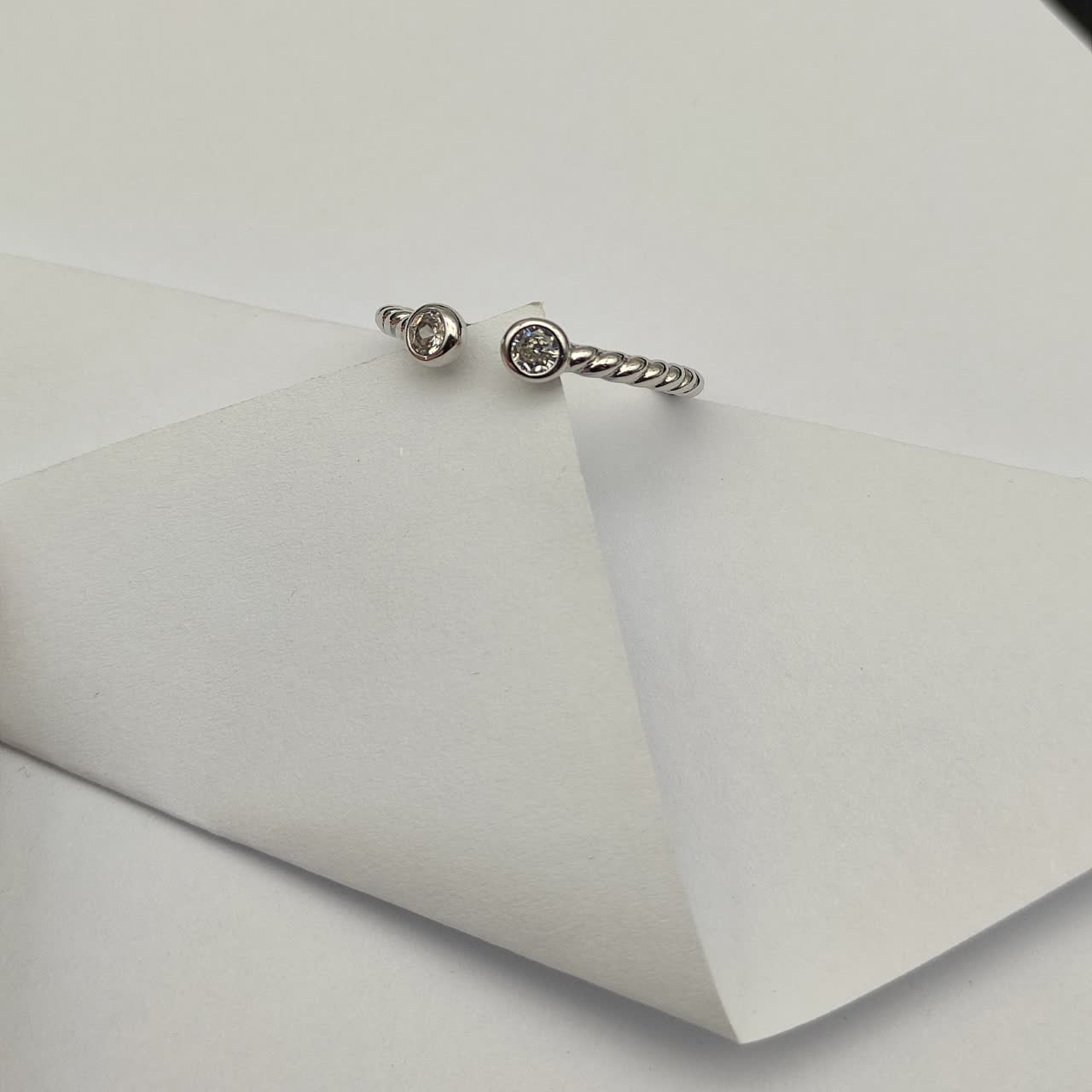David Yurman Bezel-Set Diamond Ring